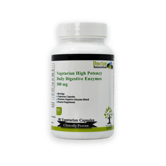 博士。 NUTRACEUTICALS 高效能素食日用消化酵素 VEGETARIAN HIGH POTENCY DAILY DIGESTIVE ENZYMES 500MG (90粒)