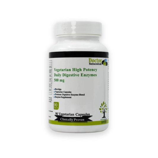 DR. NUTRACEUTICALS 高效能素食日用消化酵素 VEGETARIAN HIGH POTENCY DAILY DIGESTIVE ENZYMES 500MG (90粒)