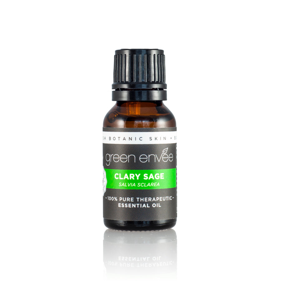 GREEN ENVEE CLARY SAGE (SALVIA ​​SCLAREA) 纯精油 15ML 有机快乐鼠尾草精油