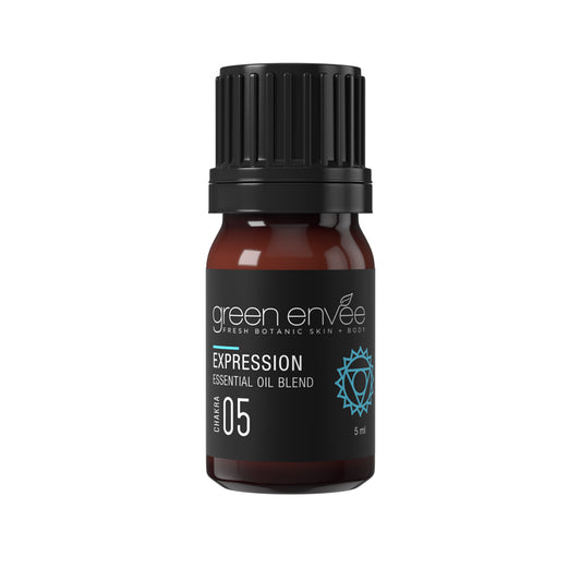 GREEN ENVEE 5TH CHAKRA (THROAT) – EXPRESSION ESSENTIAL OIL BLEND 喉轮脉轮精油 (5ml)